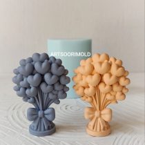 دسته بادکنک قلبی